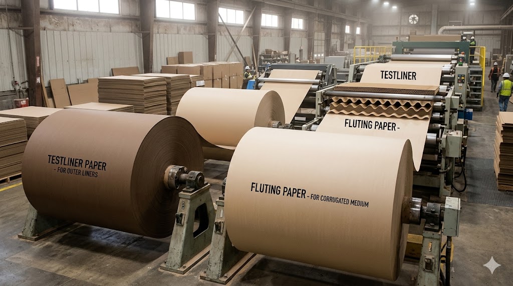 Testliner and Fluting